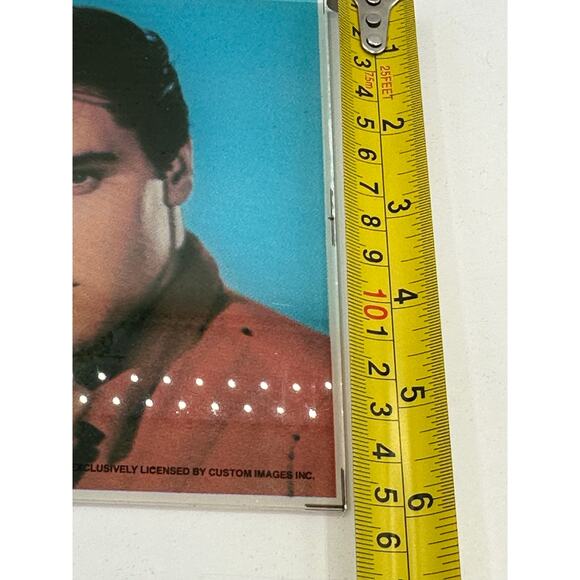1986 Elvis Presley Glass Photo Plaque Tile Wall Art 6x6 Licensed Retro - Picture 6 of 6